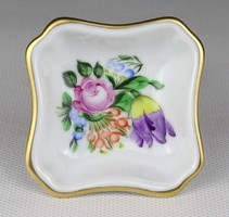 1R696 Virágmintás Herendi porcelán gyűrűtartó tálka