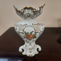 Herendi rose pbr patterned porcelain baroque vase