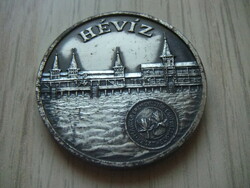 Mée héviz silver patinated commemorative medal bronze