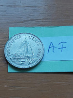 Bahamas 25 cents 1969 nickel, ii. Queen Elizabeth #af