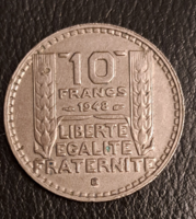 1948. 10 Frank Franciaország Negyedik Köztársaság (1944 - 1959) (1621)