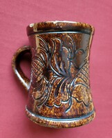 Korondi ceramic earthenware pitcher mug