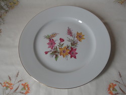 Limoges French floral porcelain plate, offering