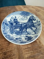 Antique delft blauw Dutch wall plate