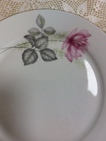 Alföldi bazsarózsás porcelán süteményes tányér, 2db