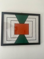 Bak Imre  jelzéssel  kompozíció 54x 43 cm Ajándék áron !