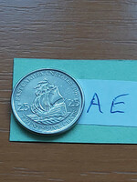 Eastern Caribbean States 25 Cents 2010 Steel Nickel Plated, ii. Queen Elizabeth #ae