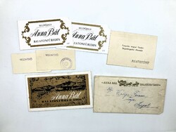 Az 1966-os balatonfüredi Anna-bál meghívója, belépőjegye, visszajelentő és visszatérő kártyája