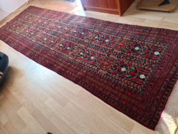 A wonderful afghan handmade runner rug