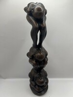 Orang malu szobor, imádkozó yogikról, 30 cm-es magasságú nehéz. 5454