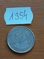 KELET KARIBI ÁLLAMOK 25 CENT 2016  Acél nikkel bevonattal, II. Erzsébet királynő  1354