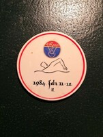 Vasas, Hollóházi porcelán plakett 1984