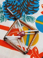 Régi üveg karácsonyfadísz, Gablonz, Gablonc