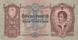 50 pengő (1932) VF