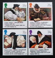 Ang1139-42 / Anglia 1988 A walesi Biblia bélyegsor postatiszta
