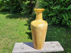 Retro 53 cm nagy méretű Etruszk váza mid century Pesthidegkúti padlóváza