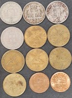 Görögország 2 drachma, 1954. - 1988. LOT (12 DB)