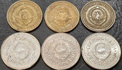 Jugoszlávia 20 Dinár, 1955.-1987., 4 db