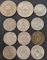 Jugoszlávia 10 Dinár, 1976. -1987. LOT (12DB)