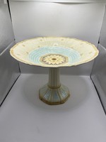 Viktoriánus kori porcelán asztalközép, kináló, judaika, 30 x 20 cm-es. 5520
