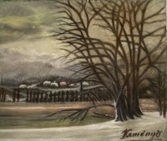 Pastel Landscape in Hard Frame