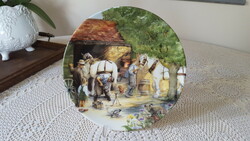 Angol,Royal Doulton jelenetes,porcelán dísztányér,falidísz