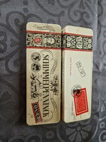 Régi retro vintage  holland fém szivaros doboz.