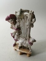 Biscuit porcelain vase