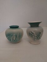 2db Drasche kolibri porcelán váza