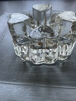 “Glass Kunstvoll” kristály üveg mécsestartó, tea melegítő “jégkocka”