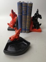 Hummel dog bookend and ashtray - circa 1940