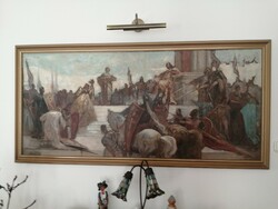 Dudits Andor - Aranybulla (védett,olaj vászon 1900-as évek eleje)