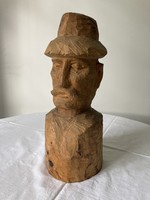 Fa szobor Polyák Ferenc munkája