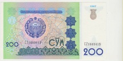 Üzbegisztán 200 som 1997 UNC