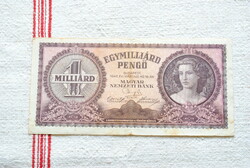 Egymilliárd Pengő 1946 (R 198) VF
