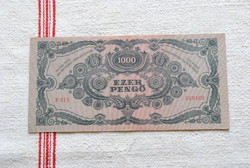 4db 1000 Pengő 1945 (F 619 - EF, F 295 - VF, F 161 - VF, F 413 - VF)