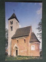 Képeslap, Forte MTI fotó,Filep,Csempeszkopács templom látkép,1980-