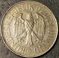 Németország 1 márka, 1975 Verdejel "G" - Karlsruhe