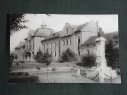 Képeslap, Csongrád, tanácsháza, Kossuth Lajos szobor, emlékmű,1970-