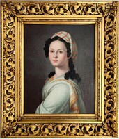 Donát János ( 1744 - 1830 ) Fiatal hölgy portréja