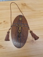 Vintage Cross in Wooden Frame
