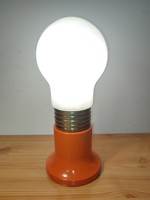 INGO MAUER SPACE AGE ORANGE Nagy Égőt ábrázoló asztali lámpa vintage