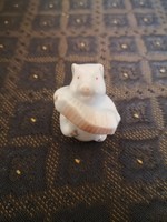 Herendi porcelán, harmonikás malac, mini figura