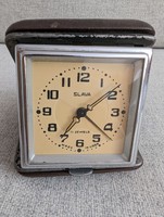 Utazó-ébresztő retro szovjet "Slava" óra 11 köves működőképes - 1945 utáni gyűjtői darab