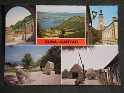 Képeslap, Duna kanyar látkép részlet, Visegrág,Szentendre,Szob,Vác,1984-