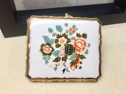 Vintage Stratton porcelán betétes cigaretta tárca