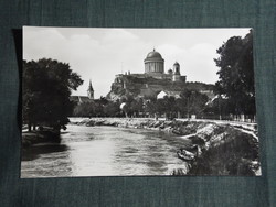 Képeslap, Esztergom, Bazilika, templom, Kisduna részlet,látkép, 1960-