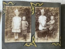 Sallay Józsa 46 családi fénykép kézzel rajzolt illusztrációk albumba