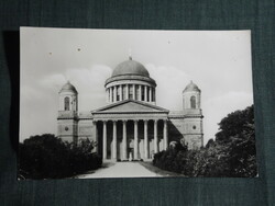 Képeslap, Esztergom,Bazilika, Főszékesegyház,templom,vár látkép részlet, 1960-