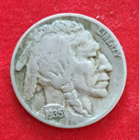 1935. Buffalo/indián fej Iron Tail törzsfőnök 5 cent USA (1244)